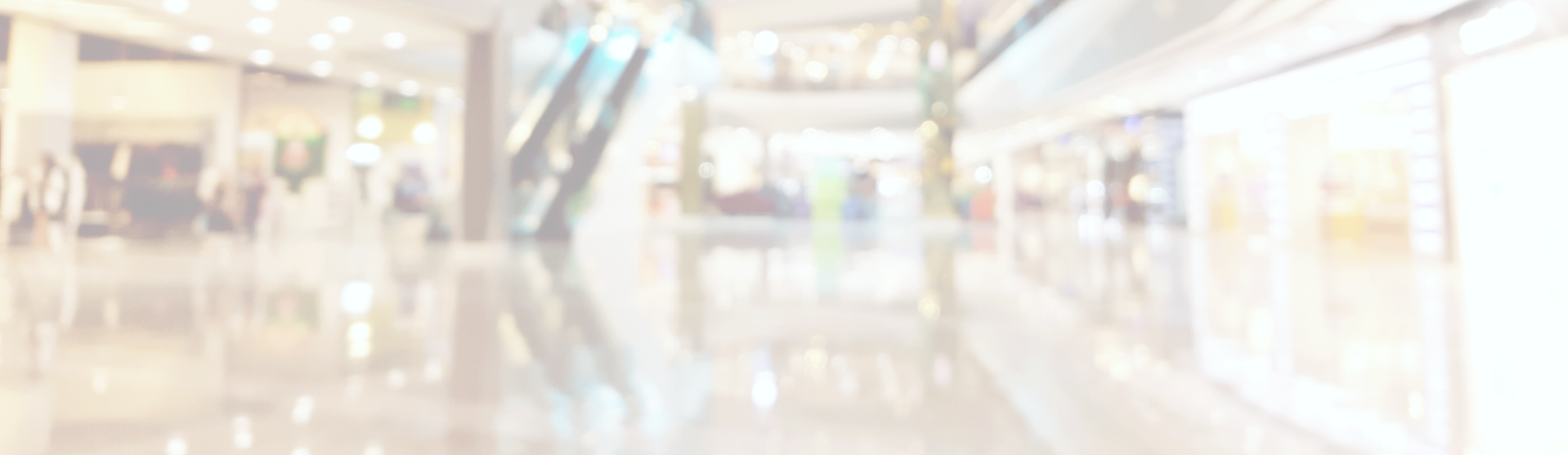 blurred mall hallway